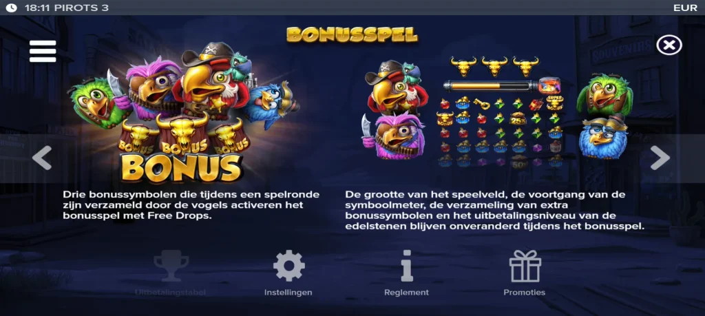 pirots 3 bonusspel